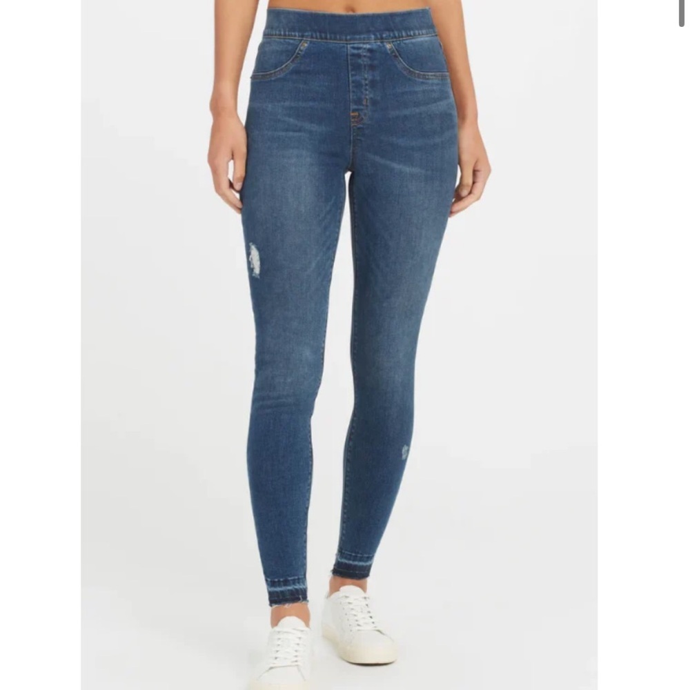 SPANX Distressed Skinny Jeans Size L